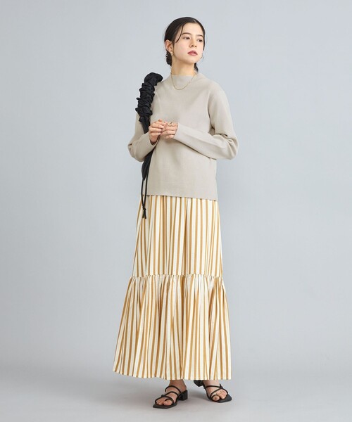 coen（コーエン） ニット セーター 総針モックネックニット レディース