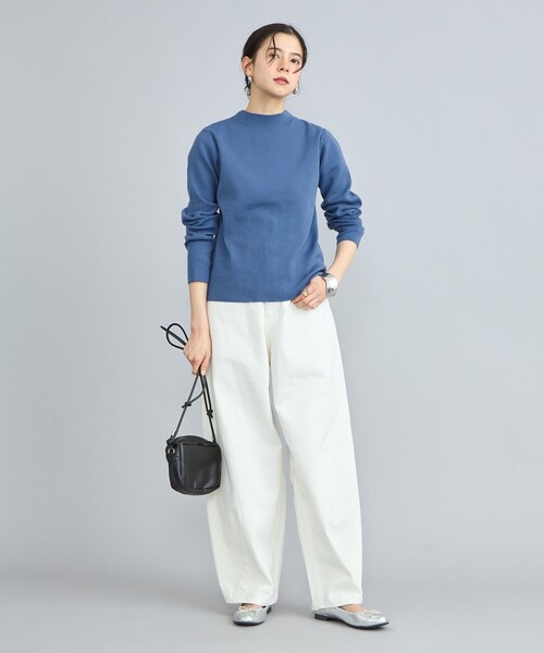 coen（コーエン） ニット セーター 総針モックネックニット レディース