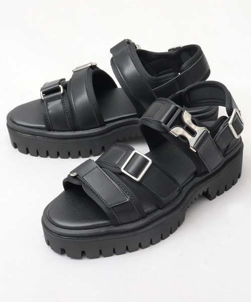 glabella（グラベラ） サンダル オリジナル厚底タンクソール メタル