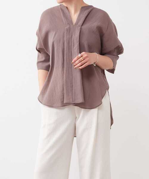 Liesse ドルマンブラウス Liesse ブラウス シャツ スキッパードルマンブラウス レディース