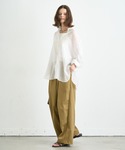 ブラウス シャツ 「冷房対策/体型カバー」シア...の詳細画像5