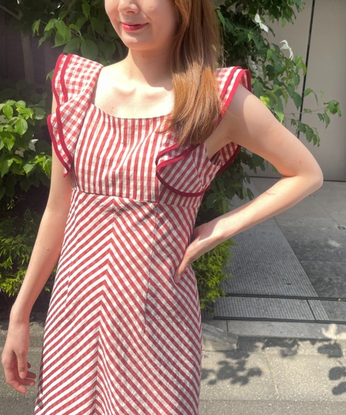 DEICY ワンピース フリルショルダーワンピース : ZOZOTOWN Yahoo