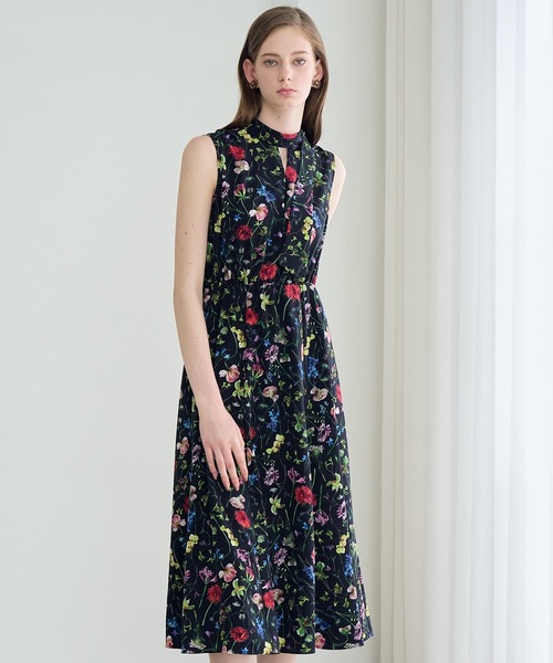 美品✨24SS アナイ ボタニカルデシンプリントボウタイワンピース 38 ANAYI ワンピース ボタニカルデシンプリントボウタイ : ZOZOTOWN