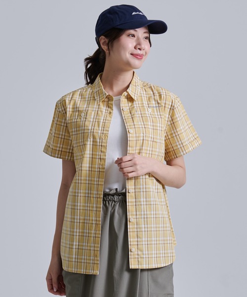 ブラウス シャツ コットンチェック 半袖シャツ レディース Eddie Bauer ブラウス シャツ コットンチェック 半袖シャツ