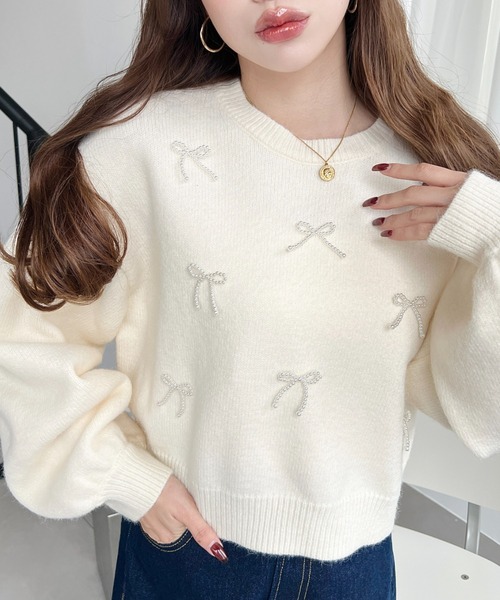 【新品未使用】バーバリー　ニット　リボン柄　シルク　正規品 BURBERRY - 【新品未使用】バーバリー ニット リボン柄 シルク 正規品