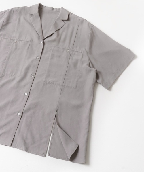 ブラウス シャツ MYSELFbyRD/OpenCollarShirt レディース mystic ブラウス シャツ レース開襟シャツ レディース