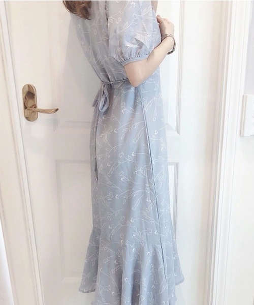 Cream Soda Mermaidカットワンピース 水色 25SS/NEW ワンピース水着 【24W07-22S】/MAKA-HOU Surf One-