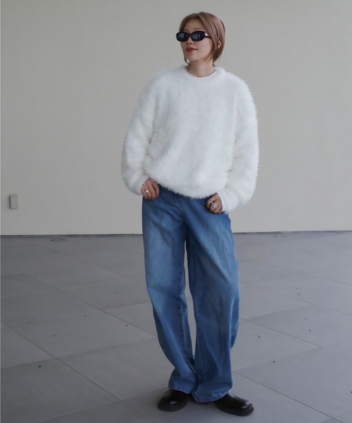 HEILIS ニット セーター 「hideka select」フェザータッチプル