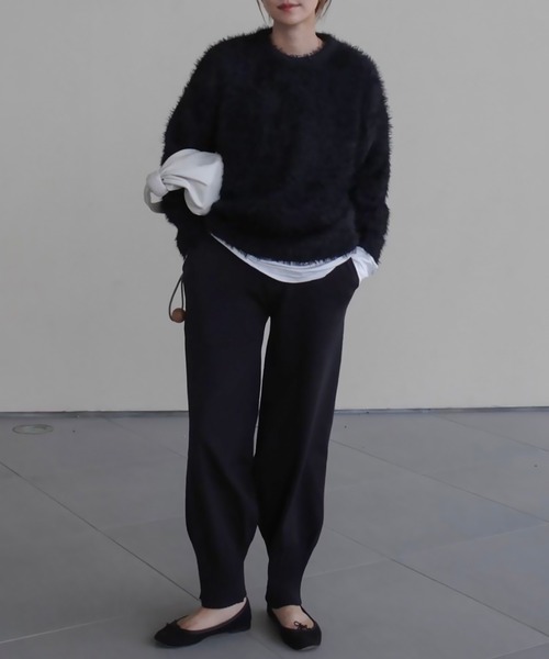 ニット セーター 「hideka select」シャギーラメオーバーニット レディース HEILIS ニット セーター 「hideka select」フェザータッチプル