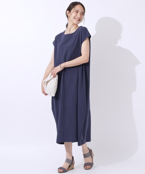 SHOO・LA・RUE ワンピース 「洗える」コクーンシルエット