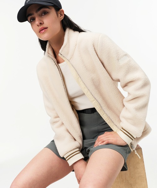 AIGLE（エーグル） ブルゾン アウター シェルパフリーススタンドカラー 