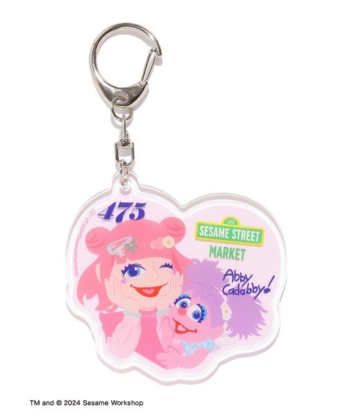 アクリルキーホルダー ピンクキャラクター SESAME STREET（セサミストリート） キーホルダー 「ピンクがいっぱい