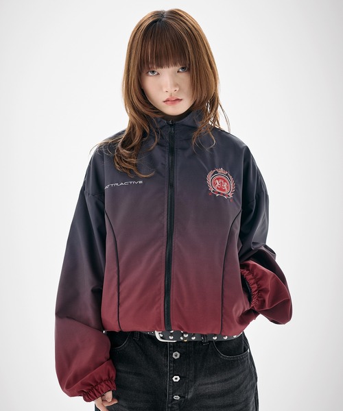 ブルゾン アウター ナイロン フリース リバーシブルドローコード