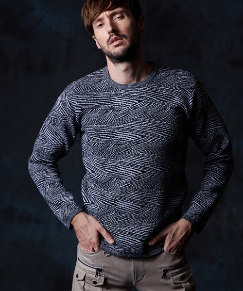 HIDEAWAYS NICOLE（ハイダウェイ ニコル） セーター ニット 幾何学風