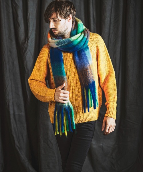 NO ID.（ノーアイディー） ストール マフラー 「NO ID.」Multi-Color