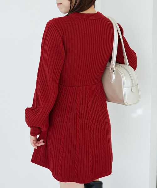 MAJESTIC LEGON（マジェスティックレゴン） ワンピース ケーブル編み