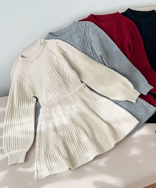 MAJESTIC LEGON（マジェスティックレゴン） ワンピース ケーブル編み