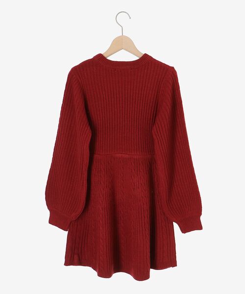 maje ウールブレンド　ニットフレアワンピース 新色追加】ジャガードニットフレアワンピース≪手洗い可能≫ | QUEENS