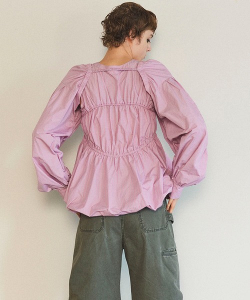 メゾンスペシャル Multiway Taffeta Blouse白 Multiway Taffeta Blouse