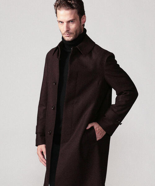 コート　トゥモローランド セール】 【別注】TAGLIATORE ウールナイロンカシミヤ ダブルブレス