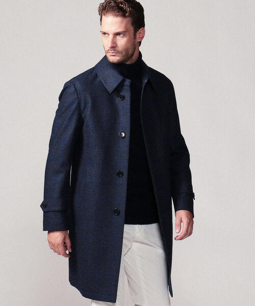 特価トゥモローランド ロロピアーナ ステンカラーコート ロング ベルト付き 46 TOMORROWLAND（トゥモローランド） ステンカラーコート 46 ブラウン