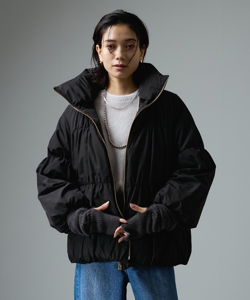 鉄じんさま専用 ADAM ET ROPE'　ダウンジャケット　ブラック　フード付 ADAM ET ROPE ブラック ダウンジャケット