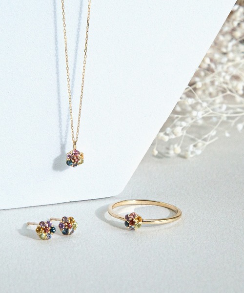 BLOOM（ブルーム） 指輪 リング K10 イエローゴールド マルチカラー