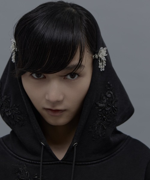 ヘアクリップ 「tanakadaisuke/タナカダイスケ」crystal hair clip