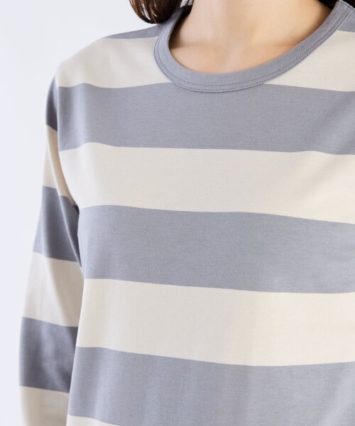 agnès b. 太ストライプ 長袖Tシャツ サイズ1 新品未使用　タグ付 agnes b.（アニエスベー） tシャツ メンズ 太ボーダー コットン 長袖 T