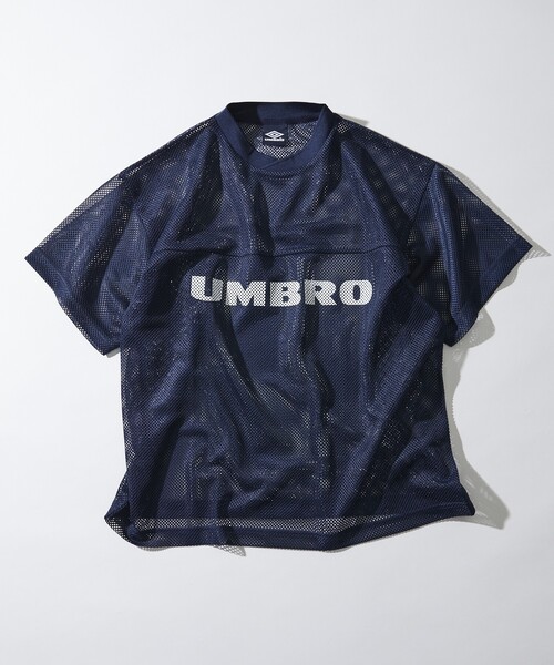 umbro メッシュシャツ 青/黒 150 - メルカリ