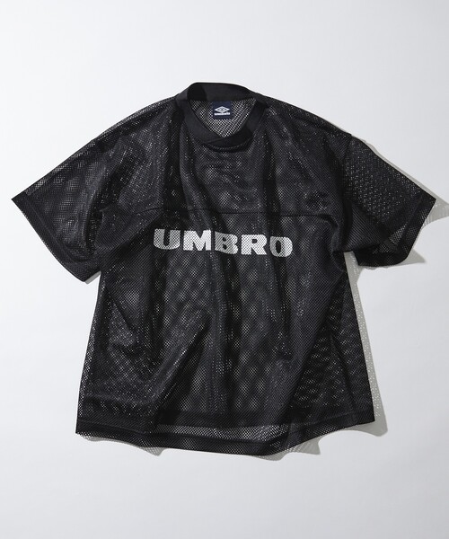 UMBRO メッシュシャツ Mサイズ ブラック umbro tシャツ 「UMBRO/アンブロ」 別注 メッシュ切替 ゲームT