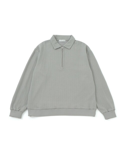 LE CERCLE par rope' トレーナー スウェット 変化編みジップアップポロ