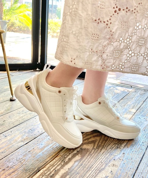 オリエンタルトラフィック（ORiental TRaffic）/ヒールアップメタリックパーツスニーカー/OT3761 ORiental TRaffic（オリエンタルトラフィック） スニーカー ヒール