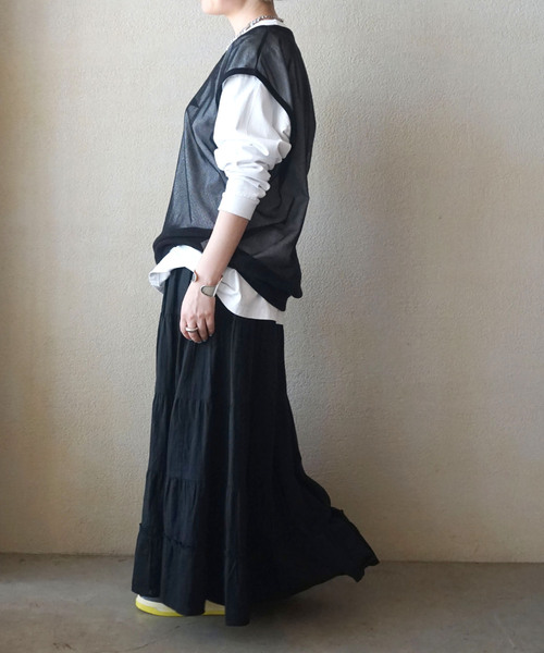 JOURNAL STANDARD LUXE スカート レイヤーガーゼ ギャザースカート  