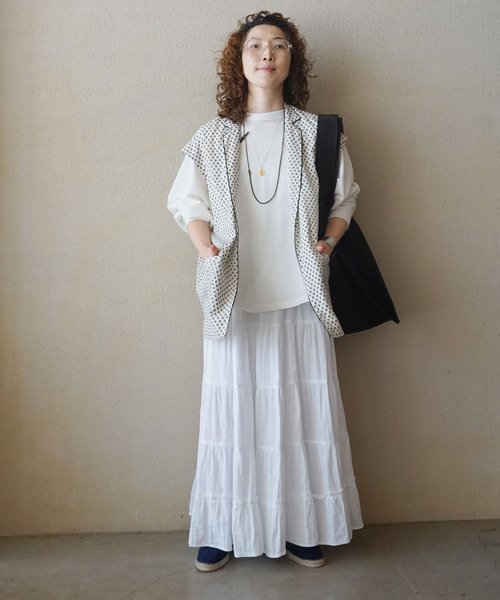journal standard スカート JOURNAL STANDARD LUXE スカート レイヤーガーゼ ギャザー