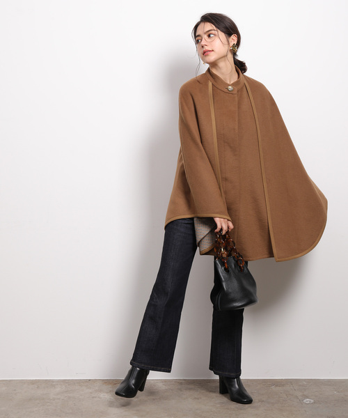 「MADEMOISELLE ROPE'」 ジャケット 38 ベージュ レディース_画像3