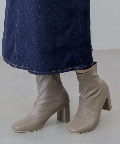 「LibertyDoll」 ショートブーツ LL ブラック レディース_画像6