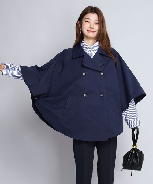コート アウター オーバーサイズ トレンチ ポンチョコート レディース