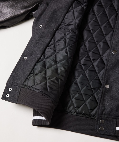 「AIVER」 スタジャン LARGE ダークブラック メンズ_画像9