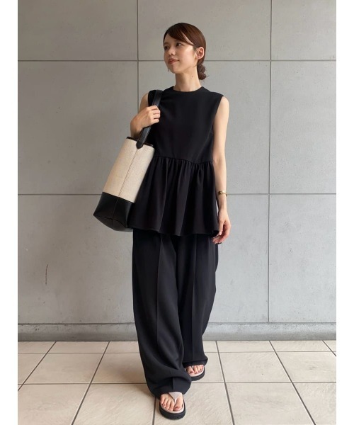 Mila Owen tシャツ 後あきテールヘムペプラムカットソーブラウス
