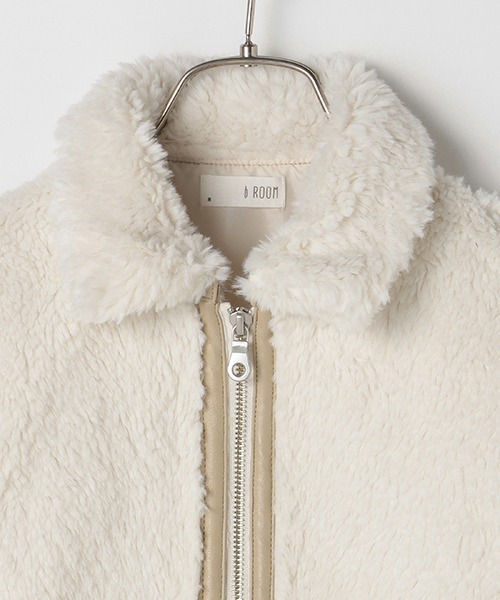 「b・ROOM」 「KIDS」ジップアップブルゾン MEDIUM ライトベージュ キッズ_画像5