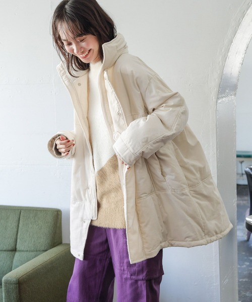 もこブルゾン CAMBIO（カンビオ） ブルゾン アウター mj10424-Short Micro Fur Nylon