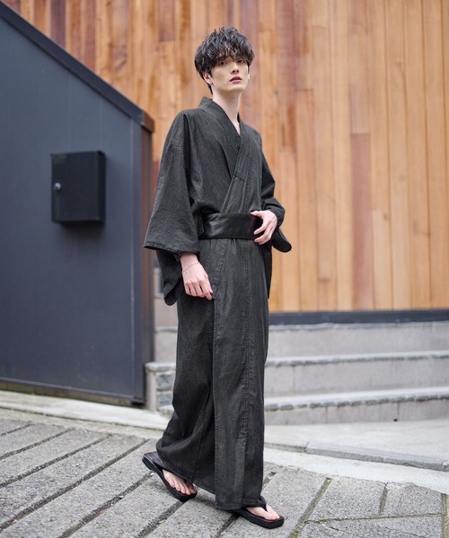 THE CASUAL｜デニム浴衣2点セット 帯 男性浴衣 | Rakuten