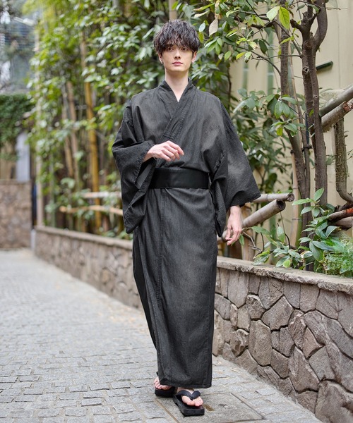 THE CASUAL｜デニム浴衣2点セット 帯 男性浴衣 | Rakuten