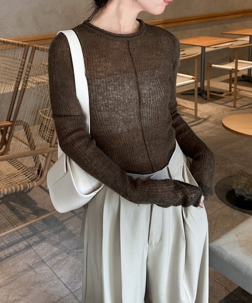 ニット セーター センターラインシアーニット レディース : ZOZOTOWN