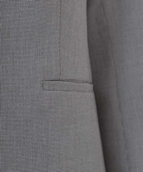 極美品 INDIVI 洗える 千鳥柄ノーカラージャケット UVケア 接触冷感LL INDIVI（インディヴィ） ジャケット ノーカラージャケット 「洗える