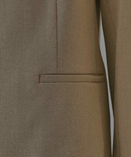 INDIVI ジャケット ノーカラージャケット 「洗える／夏スーツ」ミニ