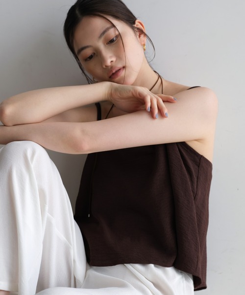 andme（アンドミー） キャミソール 「新色追加」バックリボン