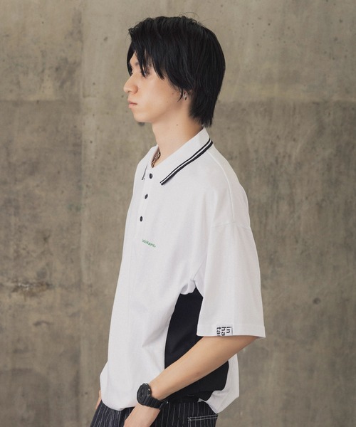 inhabitant（インハビタント） ポロシャツ 半袖 「INHABITANT」ビッグ