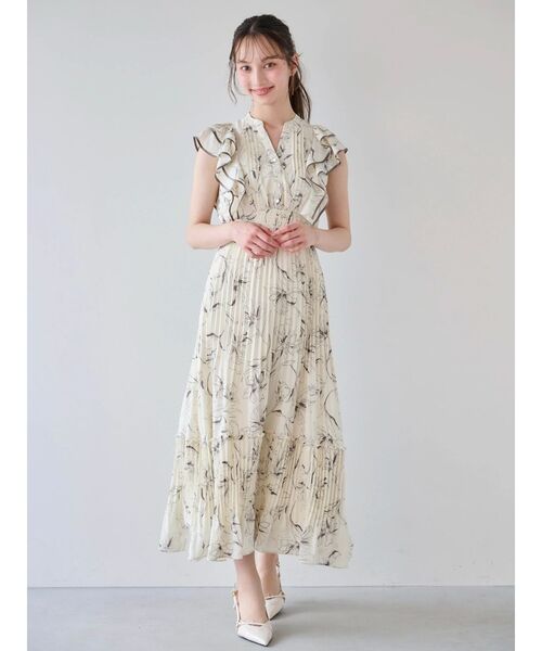 dazzlin フラワープリーツワンピース dazzlin ワンピース フラワープリーツワンピース : ZOZOTOWN